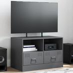 vidaXL Tv-meubel 67x39x44 cm staal antracietkleurig, Huis en Inrichting, Kasten |Televisiemeubels, Verzenden, Nieuw