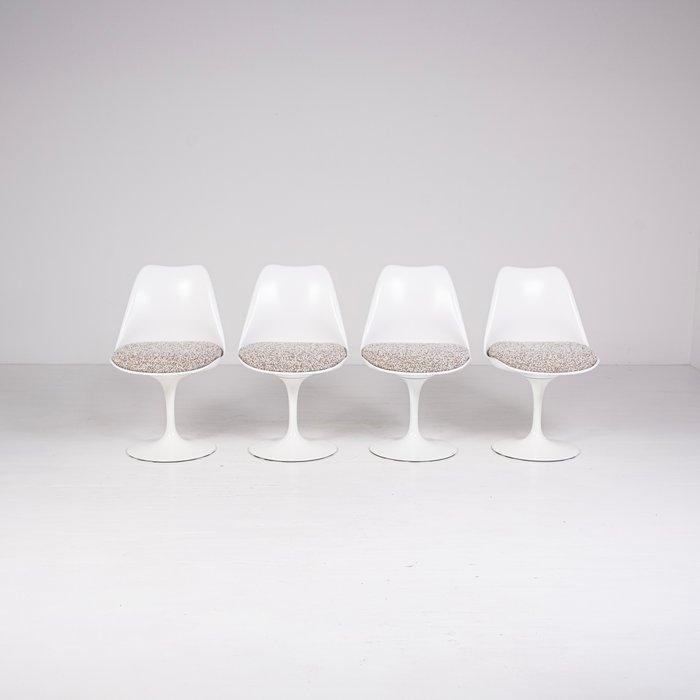 Knoll - Eero Saarinen - Chaise (4) - Chaise Tulip - Bouclé, Antiquités & Art, Art | Objets design