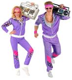 Neon 80S Trainingspak Fout Paars, Verzenden, Nieuw