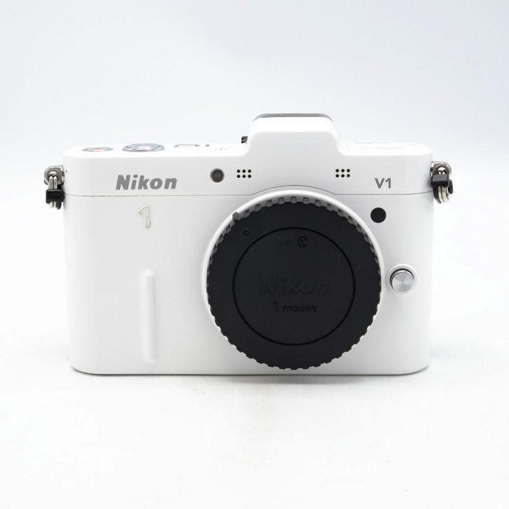 Nikon 1 V1 Camera Body Wit (Occ), Audio, Tv en Foto, Videocamera's Digitaal, Zo goed als nieuw, Ophalen of Verzenden