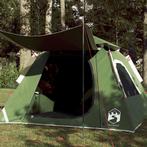 vidaXL Koepeltent 4-persoons snelontgrendeling groen, Caravans en Kamperen, Verzenden, Nieuw