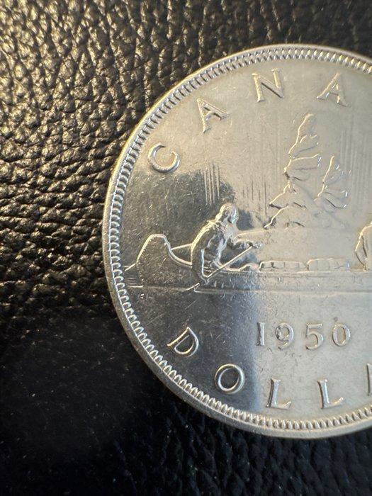 Canada. George VI. 1 Dollar 1950 Voyageur dollar (Zonder, Timbres & Monnaies, Monnaies | Europe | Monnaies non-euro
