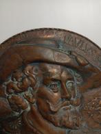 Koperen plaat P.P. Rubens - Plaque - Koper