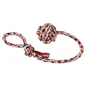 Balle et sa corde en coton 53cm, Animaux & Accessoires, Accessoires pour chiens
