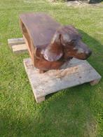 Salontafel - Hout - Beeldhouwde handwerk