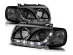 LED DRL koplamp units Black geschikt voor VW Polo 6N, Nieuw, Volkswagen, Verzenden