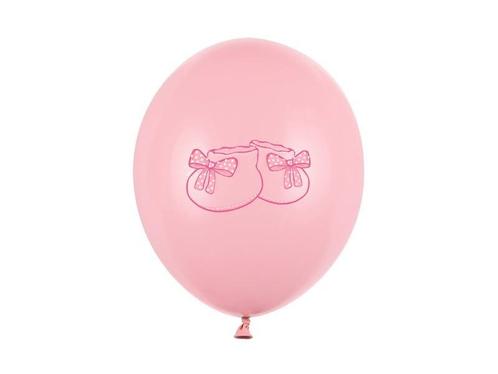 Ballonnen Babyschoentjes Roze 30cm 6st, Hobby en Vrije tijd, Feestartikelen, Nieuw, Verzenden