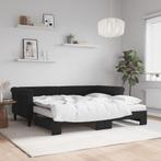 vidaXL Slaapbank onderschuifbed en matrassen 90x190 cm, Verzenden, Nieuw