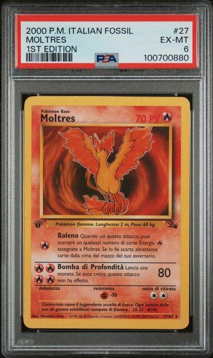 WOTC Pokémon - 2 Graded card - Moltres PSA 6 + Light Machamp, Hobby en Vrije tijd, Verzamelkaartspellen | Pokémon