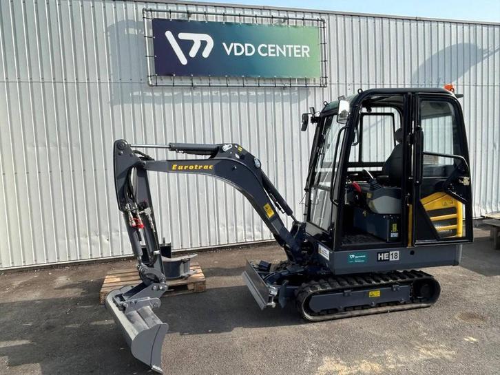 Veiling: Rupsgraafmachine Eurotrac HE18 C Diesel 2020 Nieuw, Zakelijke goederen, Machines en Bouw | Kranen en Graafmachines, Ophalen