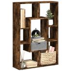 vidaXL Boekenkast 63x20x90 cm bewerkt hout gerookt, Verzenden, Nieuw