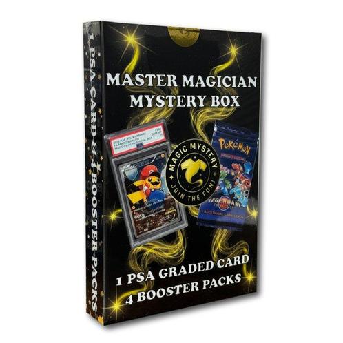 Magic Mystery Box - Master Magician - PSA Graded Card & 4, Hobby & Loisirs créatifs, Jeux de cartes à collectionner | Pokémon