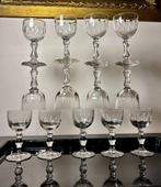 Val Saint Lambert / Leblanc - Drinkglas (13) - Olijf, Antiquités & Art, Antiquités | Verre & Cristal