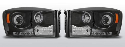 Koplampen Angel Eyes | Dodge Ram 2006-2008 | zwart, Auto-onderdelen, Verlichting, Nieuw, Dodge, Verzenden
