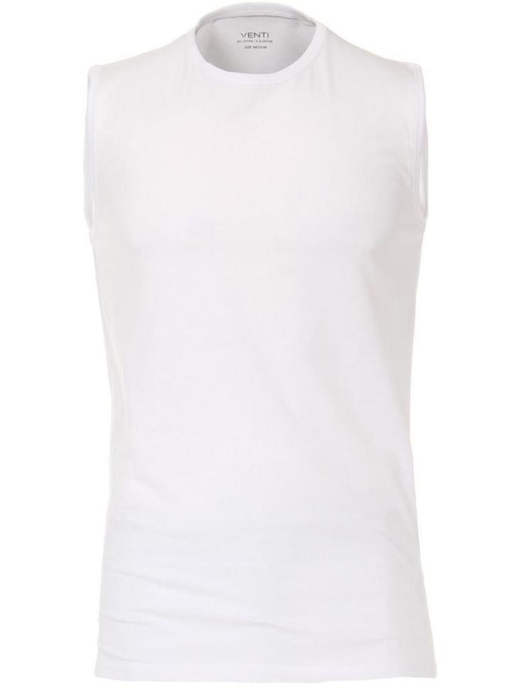 Venti Basis Top Met Stretch Ronde hals Wit 2-Pack, Kleding | Heren, T-shirts, Verzenden
