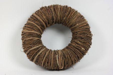 Krans Mactan Grass Naturel 35cm. twijgenkrans, Huis en Inrichting, Woonaccessoires | Kunstplanten en Kunstbloemen, Nieuw