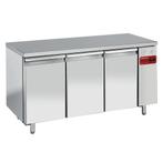 Bakkerij Koelwerkbank | 550L | 3 Deuren (EN600x400) | Voor, Verzenden