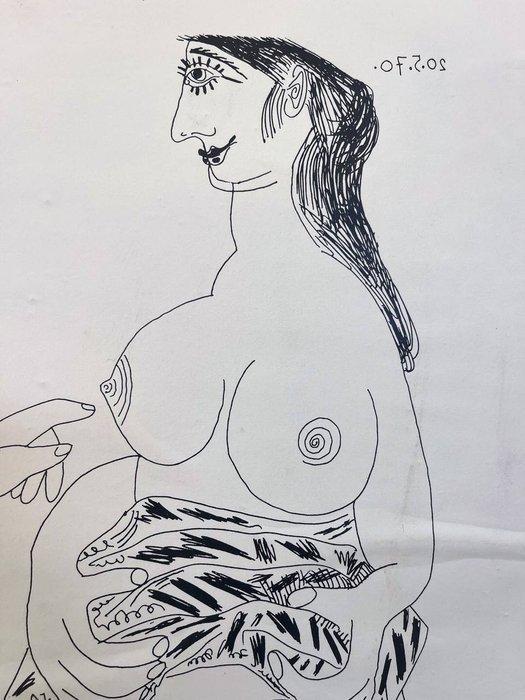 Pablo Picasso - Museu Picasso Barcelona - Original Picasso, Antiek en Kunst, Kunst | Tekeningen en Fotografie