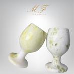 Prachtig glas voor sterke drank in Jade lemon Kom - Hoogte: