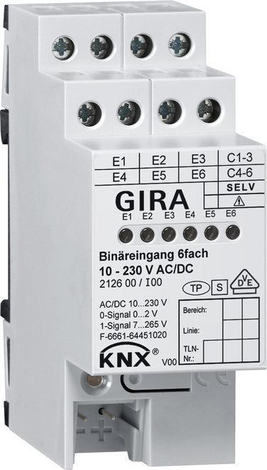 Gira KNX DIN-rail binair ingangsbussysteem - 212600, Bricolage & Construction, Électricité & Câbles, Envoi