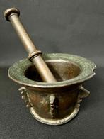 Mortier et pilon - Bronze patiné - Mortier et pilon