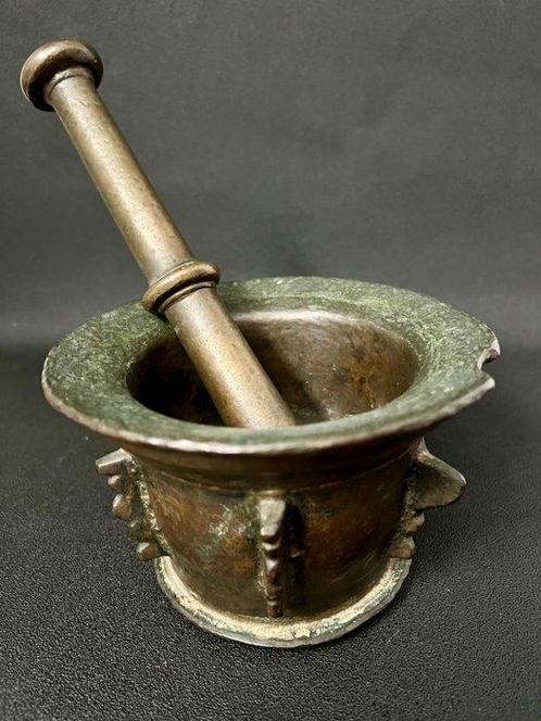 Mortier et pilon - Bronze patiné - Mortier et pilon, Antiek en Kunst, Antiek | Overige Antiek