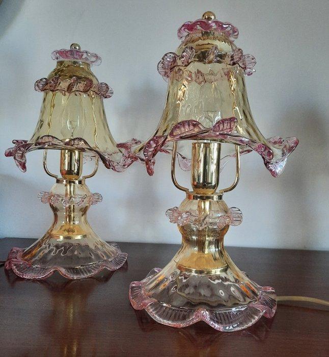 Tafellamp (2) - Glas, Murano, Antiek en Kunst, Antiek | Verlichting