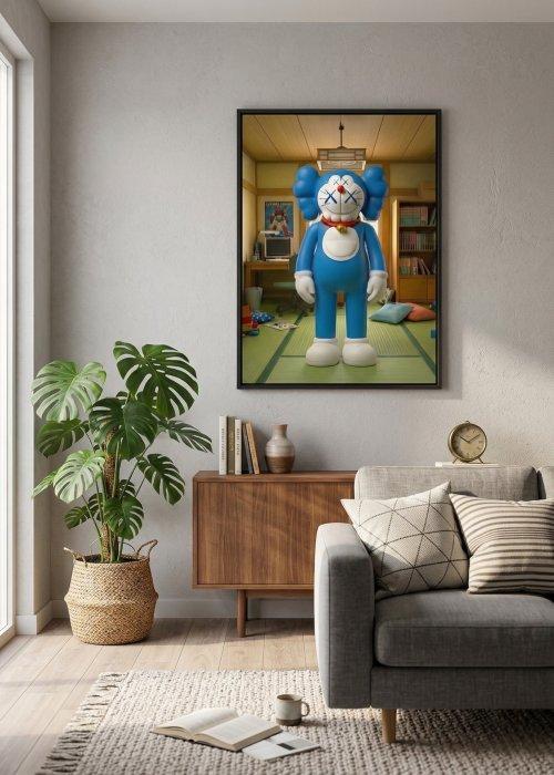 AT9 - [Canvas XL] Kaws x Doraemon: Nobitas Room, Games en Spelcomputers, Spelcomputers | Overige Accessoires