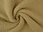 10 meter teddy bont - donkerbeige - Bouclé stoffen, Verzenden, 120 cm of meer, Beige, Polyester