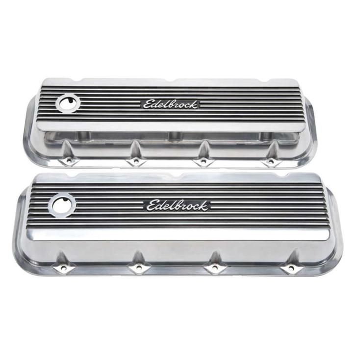 Edelbrock 4275 - valve covers Chevrolet Big Block, Low, Autos : Pièces & Accessoires, Moteurs & Accessoires, Enlèvement ou Envoi