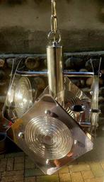Lampe à suspendre - Vintage - Chrome - lustre des années 70, Antiek en Kunst