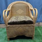Fauteuil - Stoel XL. - Hout - Rotan Fauteuil XL, Antiek en Kunst