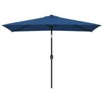 Azuurblauwe Parasol 300x200 | Tweede Kansje | OP = OP, Tuin en Terras, Parasols, Nieuw, Kantelbaar, Verzenden, Stokparasol