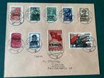 Duitse Rijk 1941 - Vilnius : volledige emissie op brief met, Postzegels en Munten, Gestempeld
