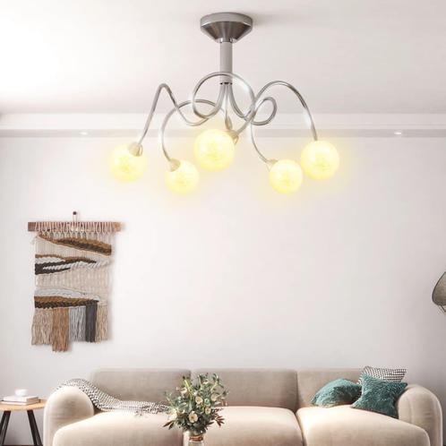 vidaXL Plafondlamp met glasbollen rond 5xG9, Huis en Inrichting, Lampen | Plafondlampen, Nieuw, Verzenden