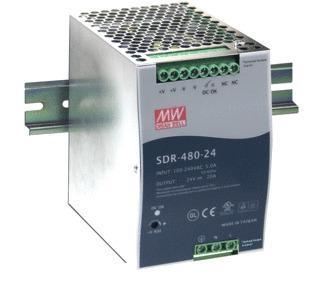 Mean Well SDR Gelijkstroomvoeding 24V | SDR-480-24, Doe-het-zelf en Bouw, Overige Doe-Het-Zelf en Bouw, Verzenden