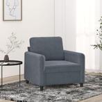 vidaXL Fauteuil Gris foncé 60 cm Velours, Verzenden