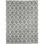 Vloerkleed hoogpolig - Donkergrijs met cremewit - 200x300, Verzenden, Nieuw