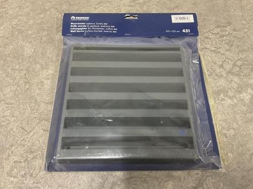 Veiling - 7x Renson Muurrooster 225x225mm antraciet aluminiu, Doe-het-zelf en Bouw, Ventilatie en Afzuiging, Nieuw