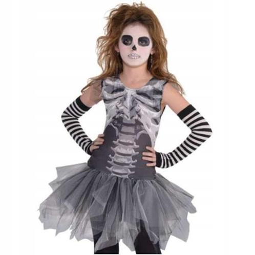 Verkleedkleding -carnaval - amscan skelet jurk - meisje -, Kinderen en Baby's, Carnavalskleding en Verkleedspullen, Verzenden