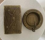 Daalderop KMD - Asbak (2) - Messing - Sigarendoos en asbak, Antiek en Kunst
