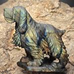 Sculptuur in grijze labradoriet die een hond voorstelt ø, Verzamelen