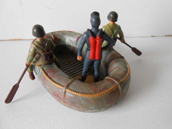 Starlux - Figuur - Militair bootje met roeiers en duiker (4), Enfants & Bébés, Jouets | Autre