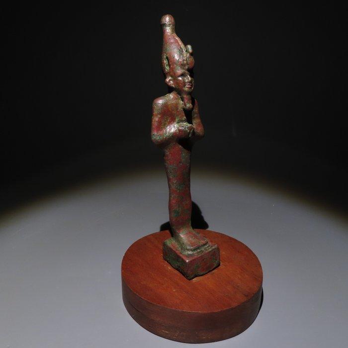 Oud-Egyptisch Brons Osiris God. Late Periode, 664 - 332, Verzamelen, Mineralen en Fossielen