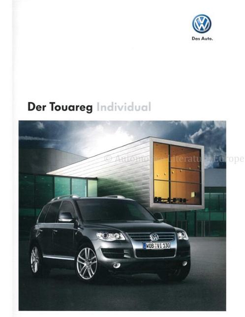 2008 VOLKSWAGEN TOUAREG INDIVIDUAL BROCHURE DUITS, Boeken, Auto's | Folders en Tijdschriften, Ophalen of Verzenden