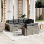 vidaXL 10-delige Loungeset met kussens poly rattan, Tuin en Terras, Verzenden, Nieuw, Loungeset