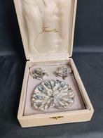 Zout- en pepervaatjes (3) - kikker - Verzilverd, Antiek en Kunst