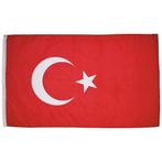 Turkse vlag 90x150cm, Verzenden, Nieuw