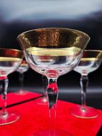 Tiffin - Drinkservies (6) - Rambler Rose - 24 kt goud, Antiek en Kunst