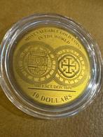 Salomonseilanden. 10 Dollars 2017, 100 Escudos 1609 , 1/100